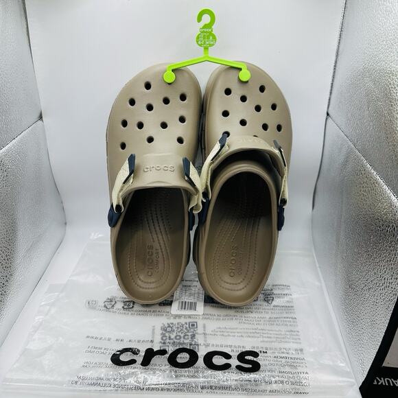 Crocs Classic All Terrain Clog Khaki Tan Outdoor Water Shoes | Men’s Size 12 US main image 5